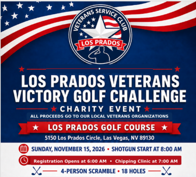 Los Prados Veterans Victory Golf Challenge Flyer